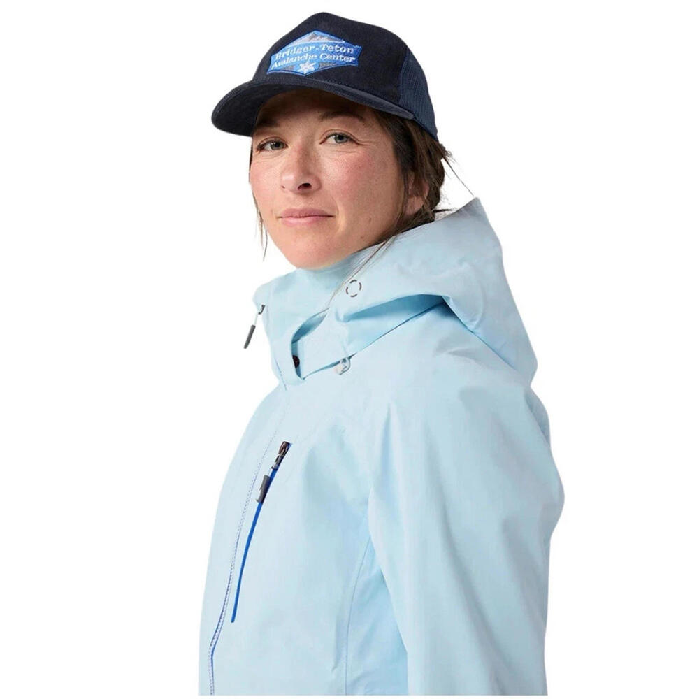 $465 Womens Stio Environ Jacket Full Zip Hooded Mountain Shadow Blue Size XL